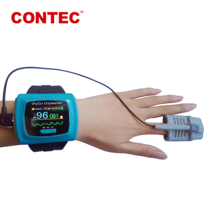 CONTEC CE CMS50F наручные часы с цветным дисплеем Пульсоксиметр spo2 датчик - Product Image 2
