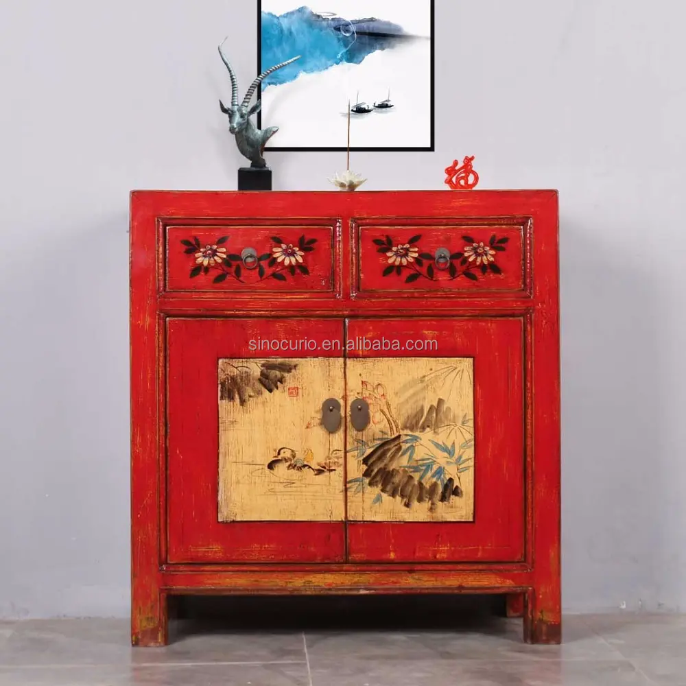 Chinese lacquered wholesale furniture antique reproduction oriental furniture