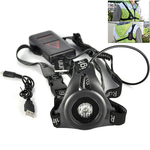 Nouveau produit en promotion : Sangle de poitrine LED pour la course à pied avec éclairage de sécurité pour la course et la chasse, rechargeable par USB, pour les coureurs - Product Image 4