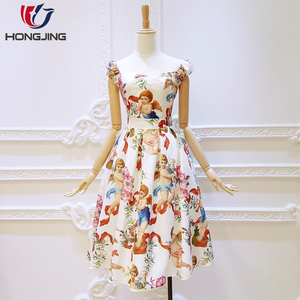 Nuovo Stile Stampato Strap Halter Donna <span class=keywords><strong>Prom</strong></span> Dress - Product Image 1