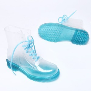 <strong>Women</strong> <strong>Ankle</strong> Elastic Rain <strong>Boots</strong>, PVC <strong>Wellington</strong> <strong>Boots</strong>, Transparent Rain <strong>Boots</strong> - Product Image 2
