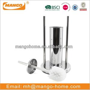 In piedi In Acciaio Inox Holder <span class=keywords><strong>Carta</strong></span> <span class=keywords><strong>Igienica</strong></span> <span class=keywords><strong>e</strong></span> Toilet Brush Holder - Product Image 3