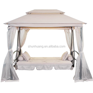 Nouveauté : Lit de balançoire de loisirs d'extérieur avec moustiquaire, mobilier de jardin - Product Image 6
