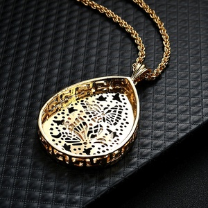 Collar Islámico, Joyería Fina para Mujer, Colgantes de Alá, Chapado en Oro Negro, Collar Grande Cuadrado, Joyería Musulmana Chapada en Oro de 18k - Product Image 5