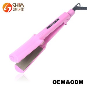 Chuyên Nghiệp Nhãn Hiệu Riêng Plancha De Cabello Titan Vàng 2in1 Và Curler Straitner Flat Iron Straighter Tóc Ép Tóc - Product Image 2
