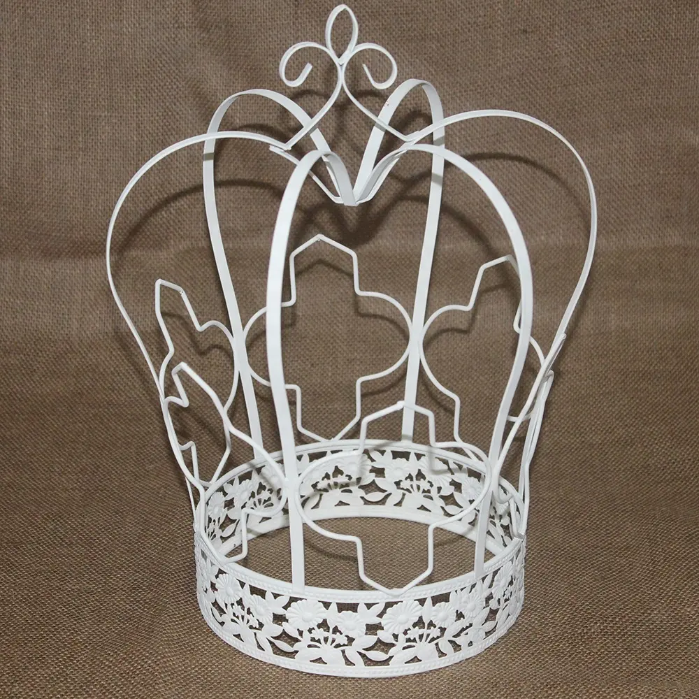 手作りホワイトメタルクラフト鳥かご花瓶エレガントなテーブルトップ結婚式のセンターピースパーティーキャンドルホルダー飾りユニークなギフトのアイデア