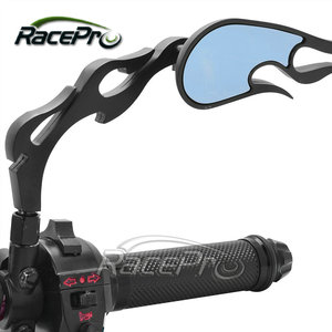 Rétroviseur de moto universel personnalisé de style flamme de feu pour <span class=keywords><strong>Harley</strong></span> Davidson Cruiser - Product Image 3