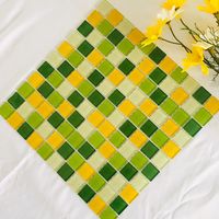 Carrelage mosaïque de verre moderne et écologique pour piscine, montage mural, décoration extérieure pour la maison