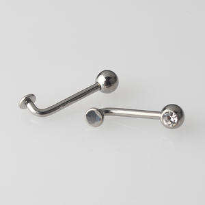 Campana para el <span class=keywords><strong>clítoris</strong></span> Vertical con rosca interna de titanio, 14G, en forma de L, para Bar, joyería para el Piercing Genital VCH Femail - Product Image 2