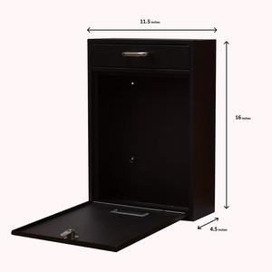 Amazon Hot Sale Covers Wall Mounted Lockable Waterproof Cast Aluminum Vintage Combination Lock Mailbox