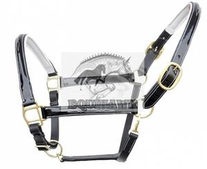 Bride de style anglais légère conçue sur mesure Licou de cheval en cuir de la meilleure qualité avec rembourrage en cuir souple Accessoires de dessus - Product Image 2