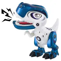 Amazon hot selling Alloy Metal Mini Dinosaur Robot with Roaring Sound 2019 kids educational toy alloy Dinosaur Toys