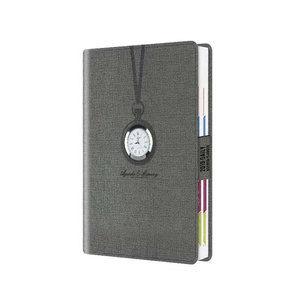 Agenda 2026 2027 personnalisé en cuir à couverture rigide avec onglets - Product Image 1