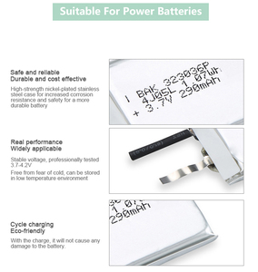 Batería Pequeña de Litio-<span class=keywords><strong>Pol</strong></span>ímero 323036P 3.7V 290mAh Recargable - Product Image 5