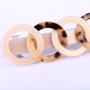 New Design Amusing Four <strong>Rings</strong> Hair <strong>Clip</strong> High Quality Cellulose Acetate Hair <strong>Clip</strong> for Women - Product Image 6