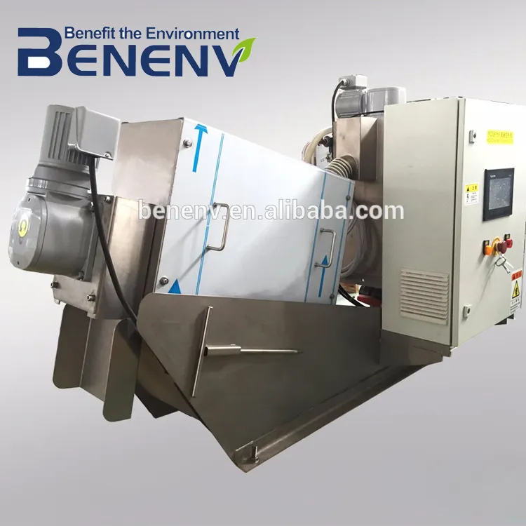 24 horas automática de máquina de deshidratación de lodos para reemplazar a lodo de filtro de prensa (MDS101)
