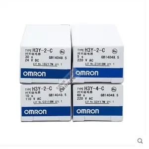 Interruptor do temporizador grande estoque H3Y-2 H3Y-4 H3Y-2-C H3Y-4-C AC220V AC110V AC12V DC24V 0-60S 0-60M