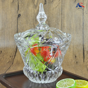Bonbonnière en verre de style gothique de Contact alimentaire pour la fête de mariage verres utilisés bonbons sucres pot à dessert boîte de rangement de bijoux - Product Image 2