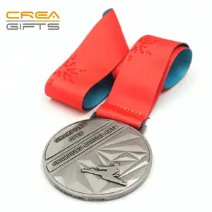 Factory 2023 New Designs High Quality Custom Sport Antique Gold Silver Bronze Award Medal With Nice Ribbon