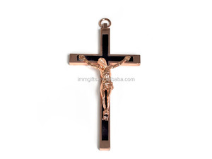 Crucifijo Cruz de metal Jesús colgante inspirador religioso INRI - Product Image 2