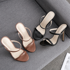 760-A3 scarpe tacco alto pantofola donna stile semplice muli - Product Image 4