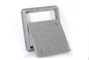 스퀘어 400*400 섬유 유리 FRP 플라스틱 복합 맨홀 커버 프레임 - Product Image 2