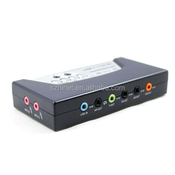 Мини цифровой USB 2,0 3D 7,1 аудио 8-канальный видеорегистратор для резонирующей коробки