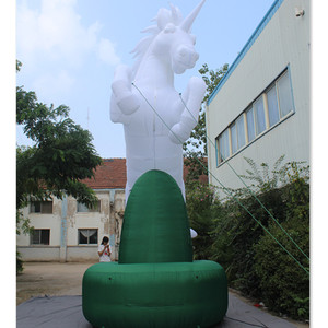 <span class=keywords><strong>Cheval</strong></span> gonflable blanc de licorne, différents motifs, à vendre - Product Image 2