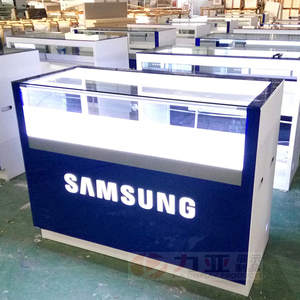 Nhà Máy Custom Made Kim Loại Điện Thoại Di Động Hiển Thị Truy Cập Kính LED Hiển Thị Tủ - Product Image 6