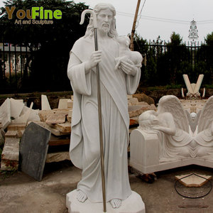 YOUFINE - Estatuas <span class=keywords><strong>de</strong></span> Jesús <span class=keywords><strong>de</strong></span> Mármol Blanco <span class=keywords><strong>de</strong></span> Tamaño Real, Estilo Clásico Religioso Católico, con <span class=keywords><strong>los</strong></span> <span class=keywords><strong>Doce</strong></span> Apóstoles - Product Image 4