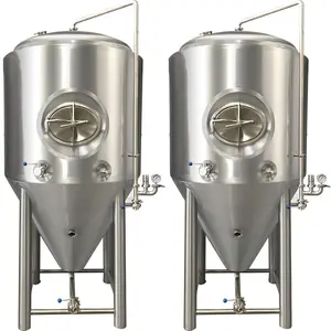 1500L fermenting उपकरण किण्वन बोतल स्टेनलेस स्टील शंक्वाकार किण्वक