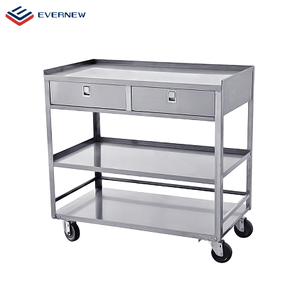 Carrito de utilidad de acero inoxidable <span class=keywords><strong>con</strong></span> 3 estantes, carrito de autobús comercial para Hotel, restaurante, comedor, servicio de utilidad - Product Image 5
