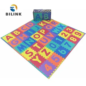 Bilink ucuz kilitli köpük paspaslar, bebek emekleme oyun matı, hopscotch mat eva bulmaca matı