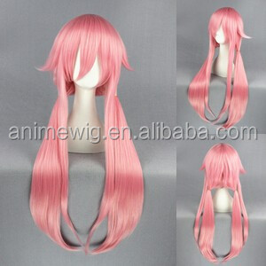 <span class=keywords><strong>Parrucca</strong></span> Sintetica di Alta Qualità da 100cm, Stile The Future Diary Gasai Yuno, <span class=keywords><strong>Rosa</strong></span> Chiaro, per Cosplay e Feste - Product Image 2
