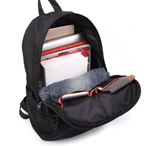 Meilleure vente nouveau Design sac à dos en toile blanc noir sac d'école sac à dos