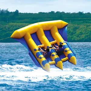OEM Inflatable Banana Flying Fish Boat/Inflatable Crazy Water Games