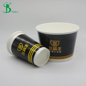 Bol à emporter <span class=keywords><strong>en</strong></span> papier <span class=keywords><strong>de</strong></span> soupe chaude biodégradable pour petit déjeuner, bol à emporter, tasse Restaurant avec couvercle - Product Image 6