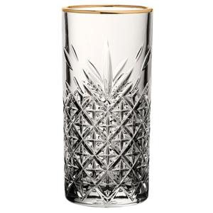Vasos largos con borde dorado personalizables de 10,5 oz/300ml, vaso de estilo redondo personalizado para bebidas de moda para acampar con logotipo - Product Image 1