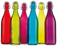 1L Farbige Bügelverschluss-Glasflasche Italienische Archelitro-Flasche 50ml 200ml 250ml 500ml 1000ml Saft Wasser Milch Einfarbig