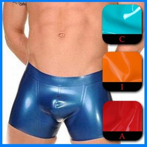 100% <span class=keywords><strong>de</strong></span> látex <span class=keywords><strong>de</strong></span> ropa interior para hombre boxeadores libre <span class=keywords><strong>de</strong></span> látex ropa interior elástica Sexy - Product Image 1