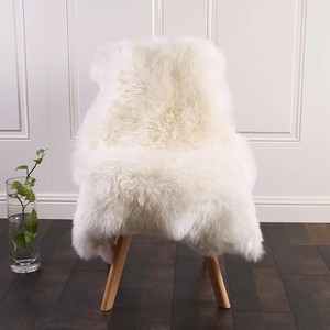 Khuyến mãi phong cách hiện đại đống dài da cừu Fluffy lông thảm thảm mềm mại và có thể giặt Vòng đống Faux lông cửa <span class=keywords><strong>mat</strong></span> - Product Image 3