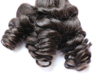 Brasiliano Capelli Ricci Funmi Onda Pacchi Dei Capelli 100% Umani di Remy di Estensione Dei Capelli - Product Image 3