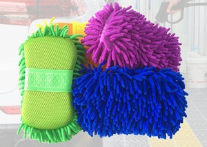 Ciniglia all'ingrosso in microfibra spugna <span class=keywords><strong>per</strong></span> lavaggio auto spugna microfibra di alta qualità <span class=keywords><strong>per</strong></span> auto dettagli - Product Image 2
