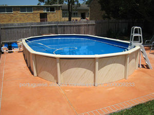 Piscina fuori terra in acciaio inossidabile, piscina termale, scivolo per piscina usato - Product Image 4
