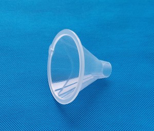 Funil em pó plástico de 67/77mm, com grande haste para grão, partida em casa do laboratório