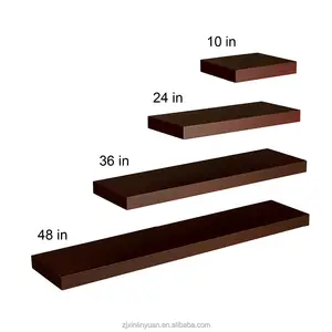 E1 MDF ตกแต่งบ้านพีวีซีสีขาวผนังวินเทจลบลอยชั้นวาง