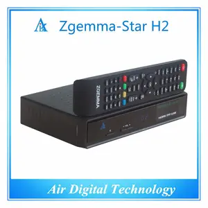 Fábrica de Atacado Zgemma Estrela-H2 Inteligente Receptor de Satélite Full HD 1080P Dual Core Linux os E2 DVB-S2 + sintonizadores de sat t2/c twin