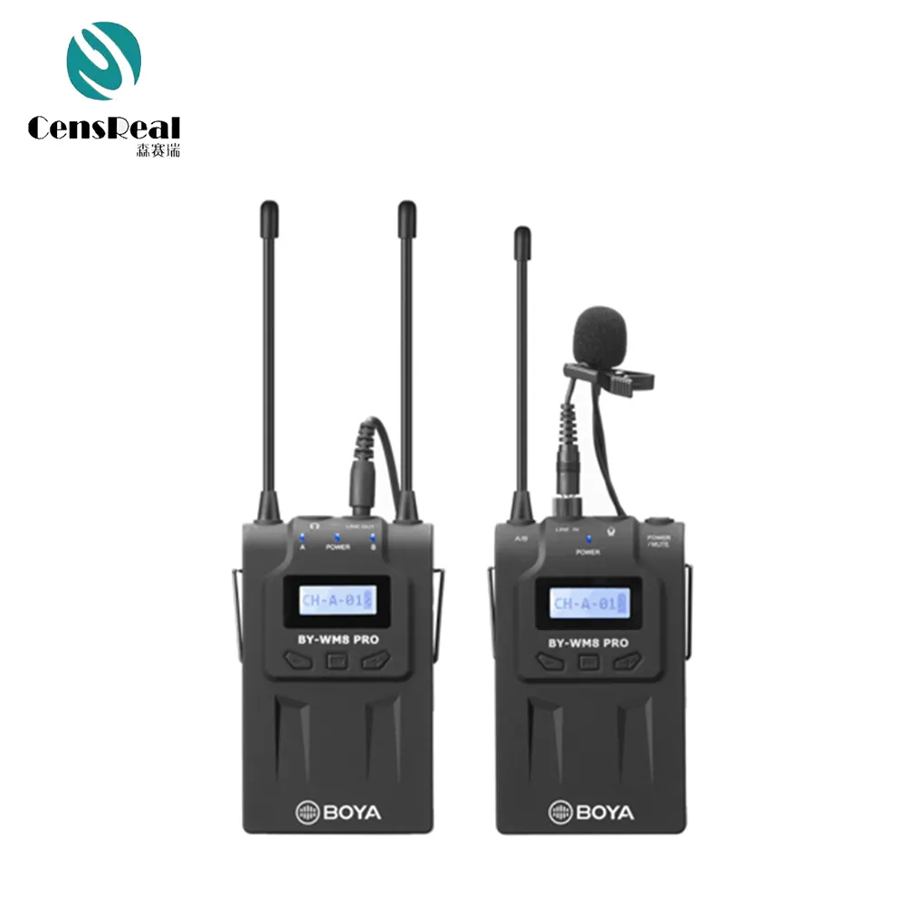 Di vendita caldo Boya By-Wm8 Pro-K1 Uhf Microfono Lavalier Wireless Kit Per Eng Efp Dslr Videocamera Portatile Della Macchina Fotografica microfono senza fili