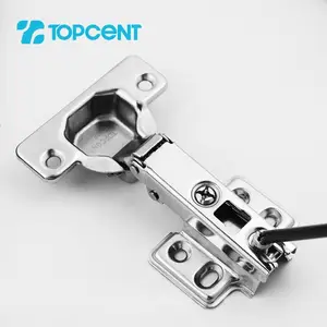 TOPCENT Factories Hydraulic Soft Closing Buffering Full Overlay Custom Cabinet Door Hinge For Kitchen Furniture Fittings