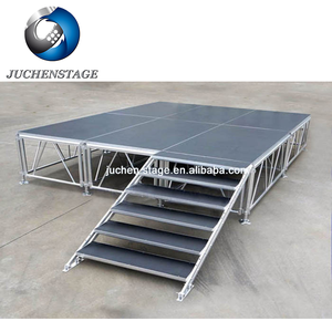 आउटडोर पोर्टेबल एल्यूमीनियम मोबाइल चरण मंच इस्तेमाल किया प्रदर्शन चरण के लिए बिक्री - Product Image 4